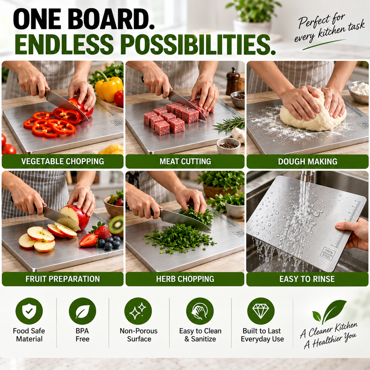 Stainless Steel Chopping Board