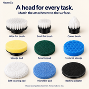 9-in-1 Electric Spin Scrubber with Extendable Handle
