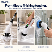 9-in-1 Electric Spin Scrubber with Extendable Handle