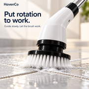 9-in-1 Electric Spin Scrubber with Extendable Handle