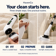 9-in-1 Electric Spin Scrubber with Extendable Handle