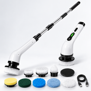 9-in-1 Electric Spin Scrubber with Extendable Handle