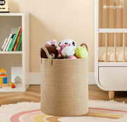 Jute Laundry Bag for Clothes (50L) | Laundry Basket for Clothes | Clothes Basket | Toy Storage Basket for Storage (16x16x18 in, Natural Brown)