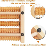 Wooden Roller Foot Massager Body Stress Buster