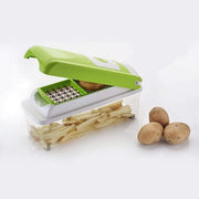 13-in-1 Vegetable Chopper, Slicer & Grater with Container